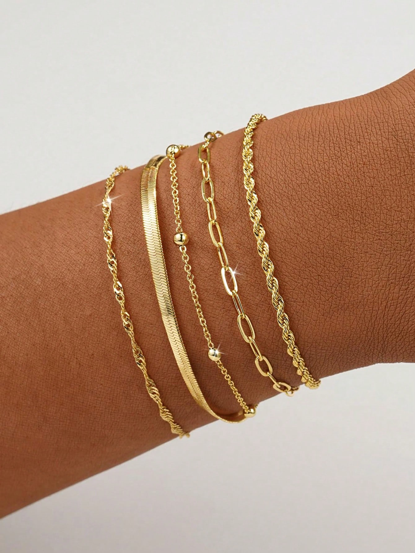 Luxe Harmony Stackable Bracelets – Set of 5
