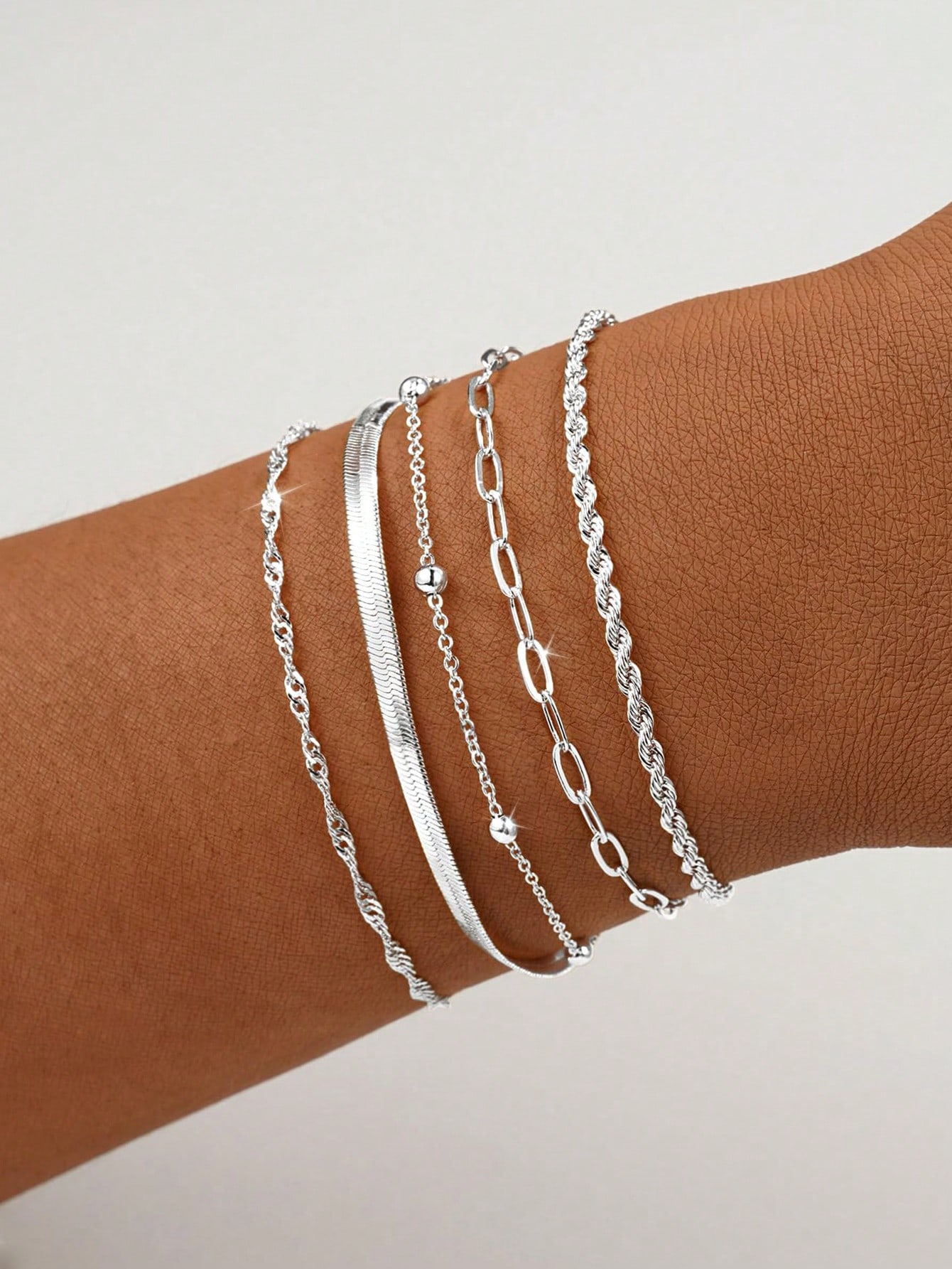 Luxe Harmony Stackable Bracelets – Set of 5
