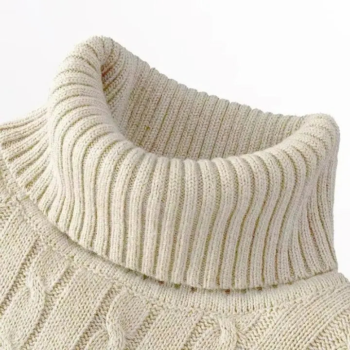 Oxford Rollneck Knit – Wool Blend Autumn Jumper