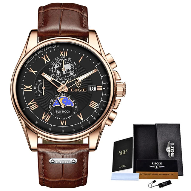 LIGE Executive Chronograph – Waterproof Classic Men’s Watch