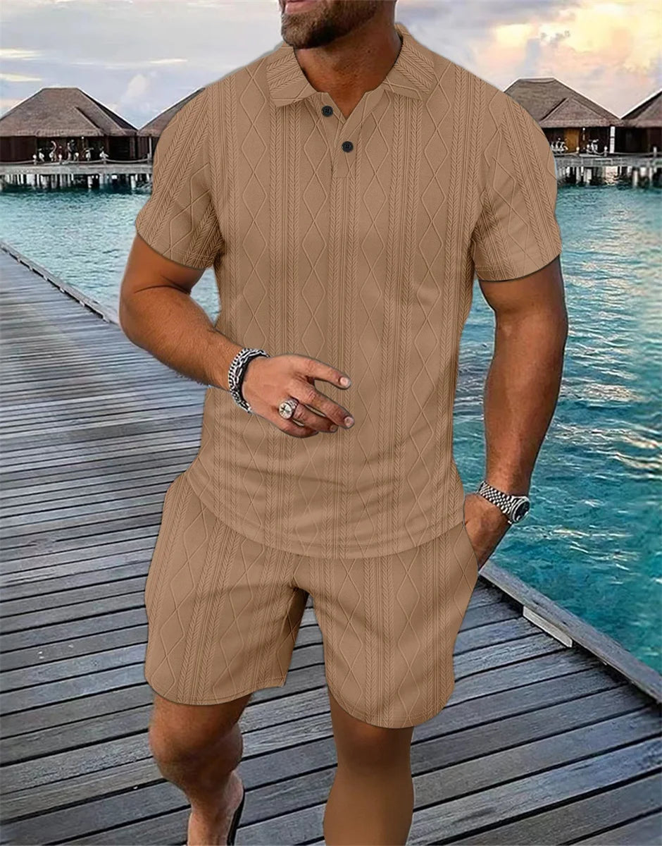 Capri Set – Casual Polo & Tailored Shorts