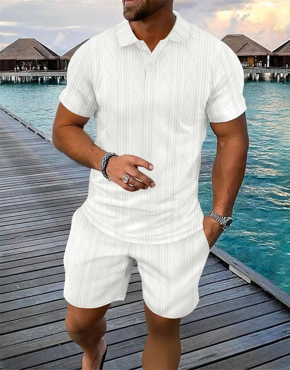Capri Set – Casual Polo & Tailored Shorts