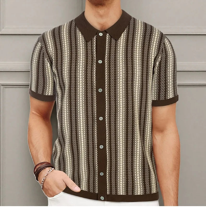 Ascot Knit Polo