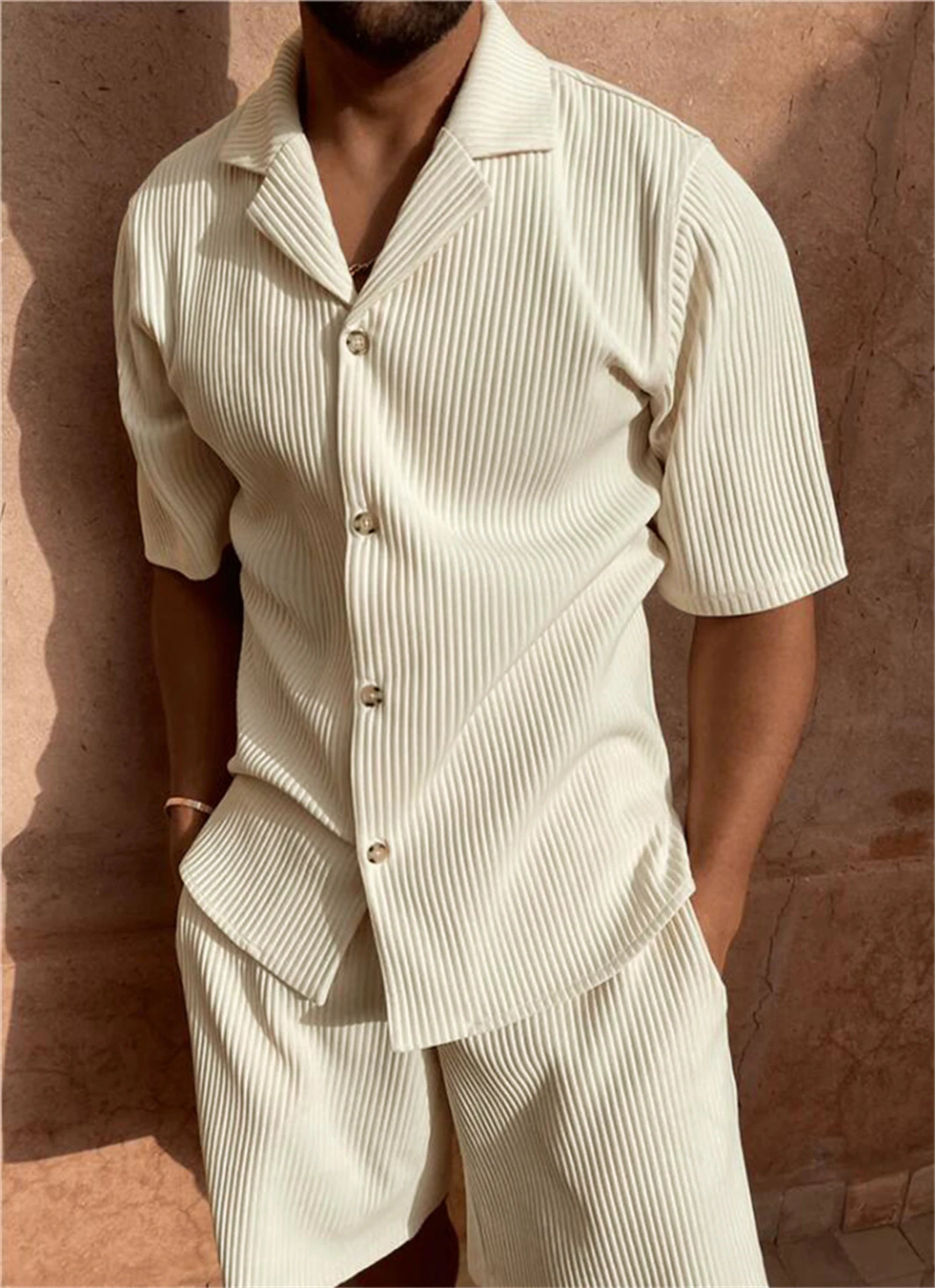 Oxford Corduroy Set – Spring/Summer Shirt & Shorts