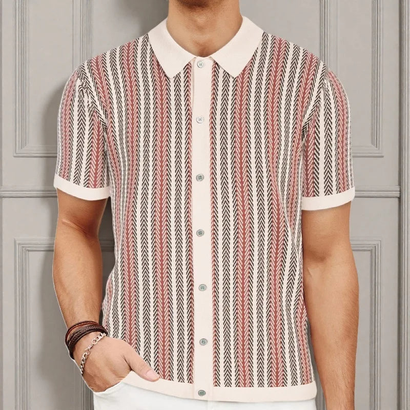Ascot Knit Polo