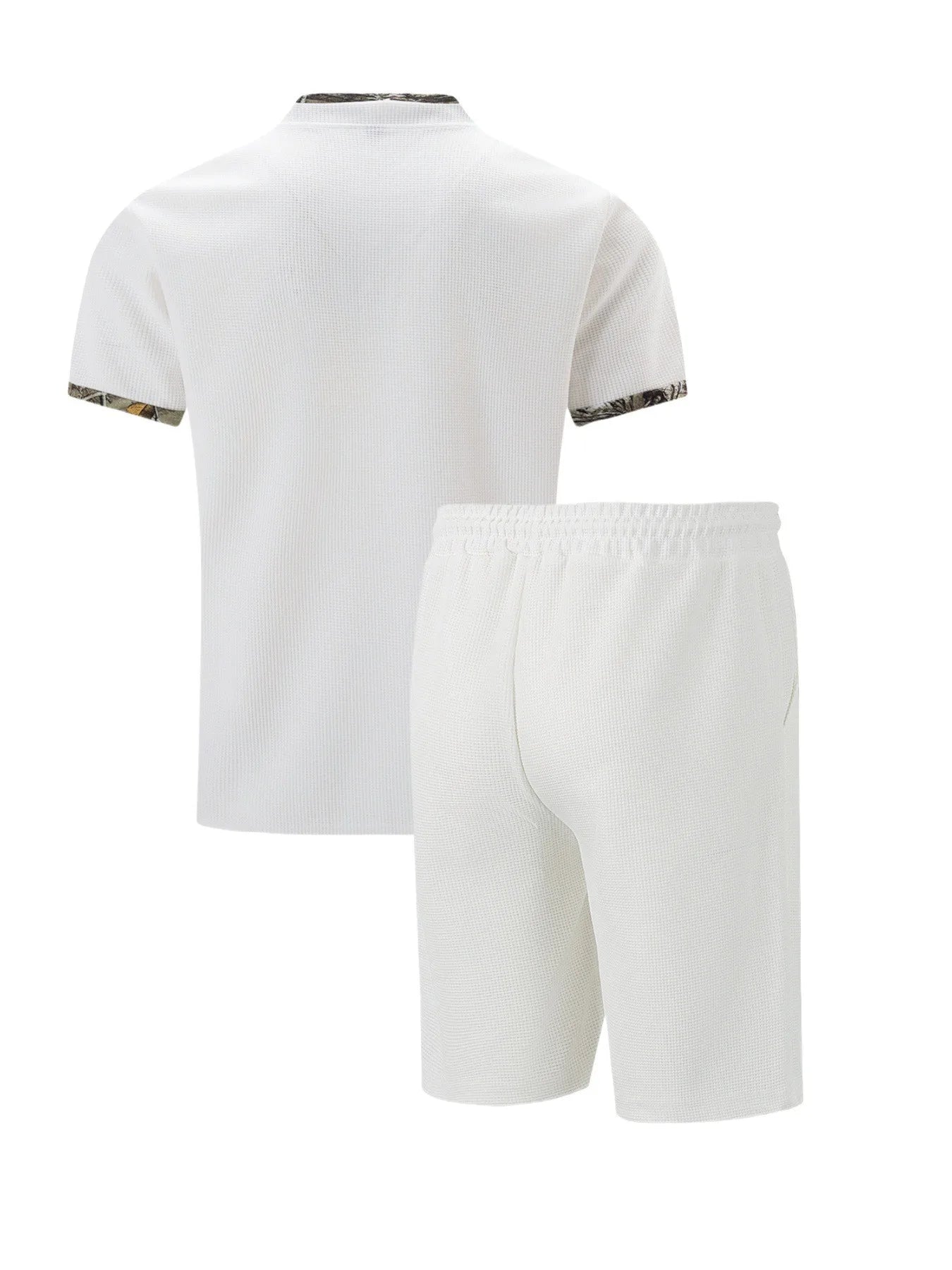 Belgravia Waffle Set – Zip Polo & Soft Shorts