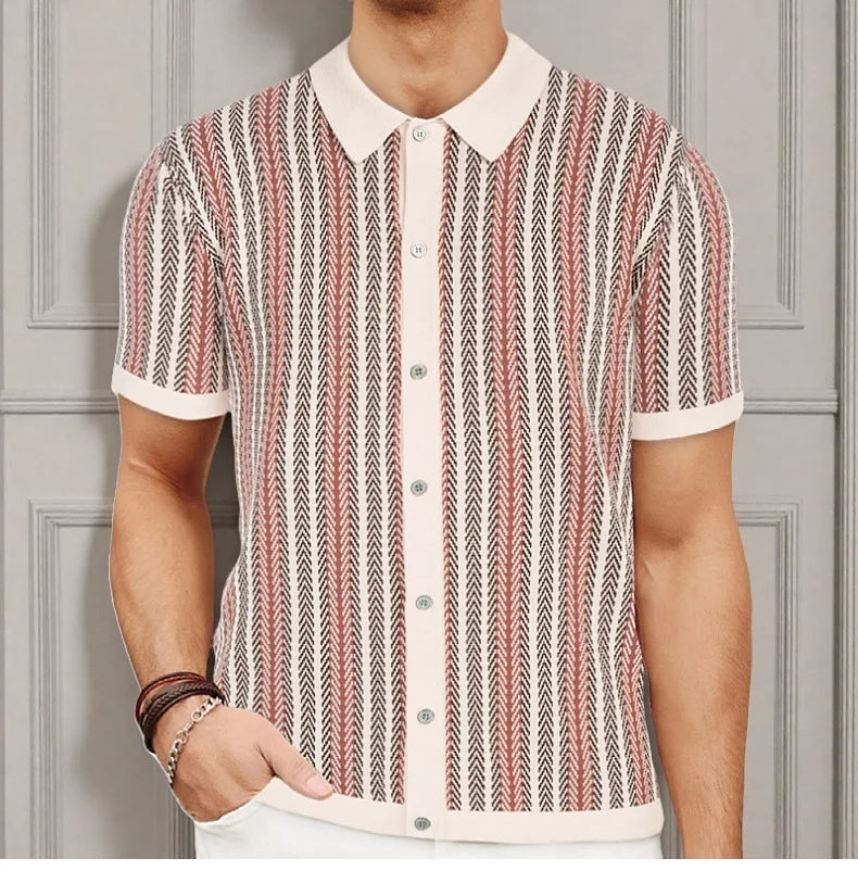 Ascot Knit Polo