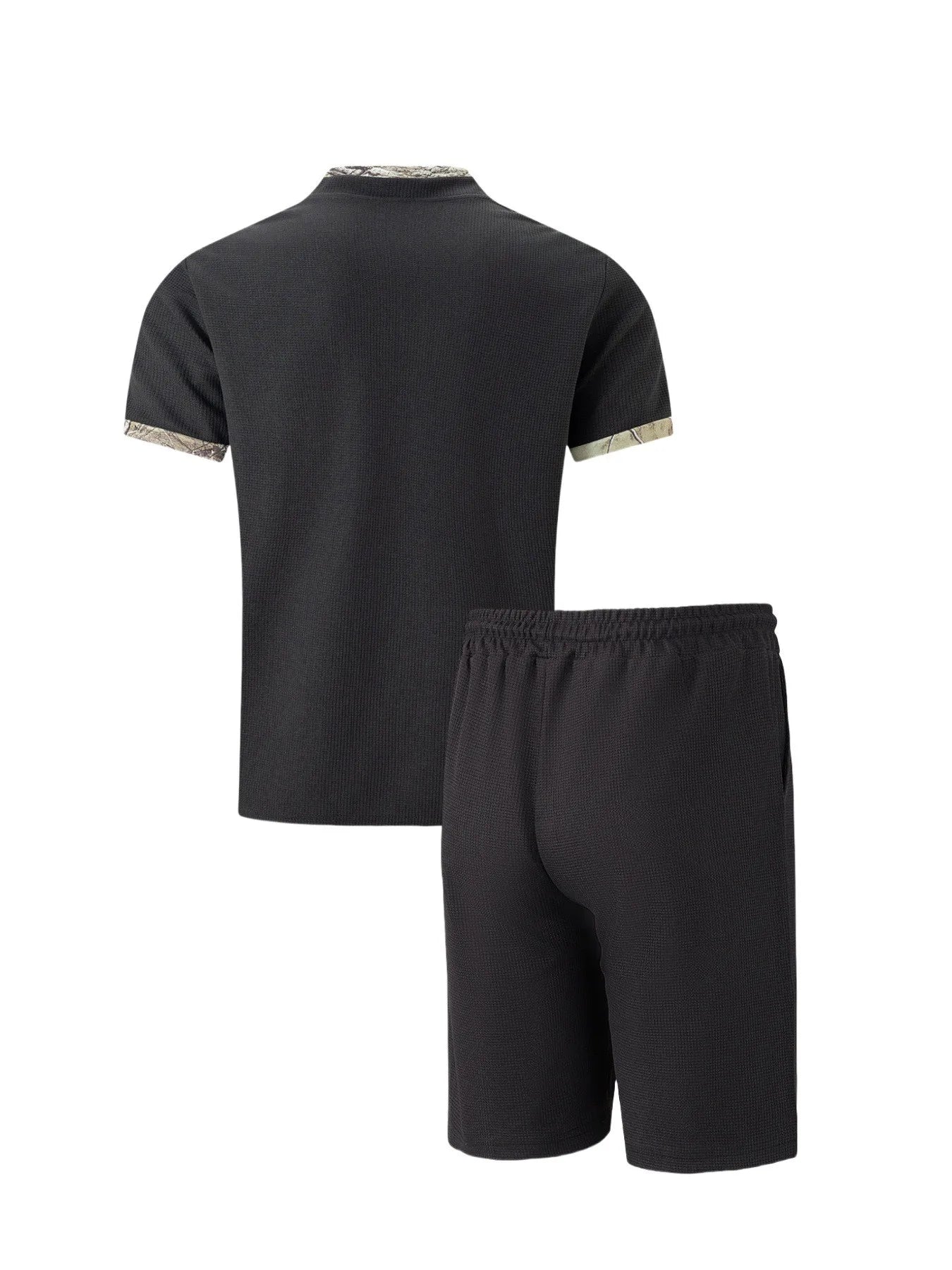 Belgravia Waffle Set – Zip Polo & Soft Shorts