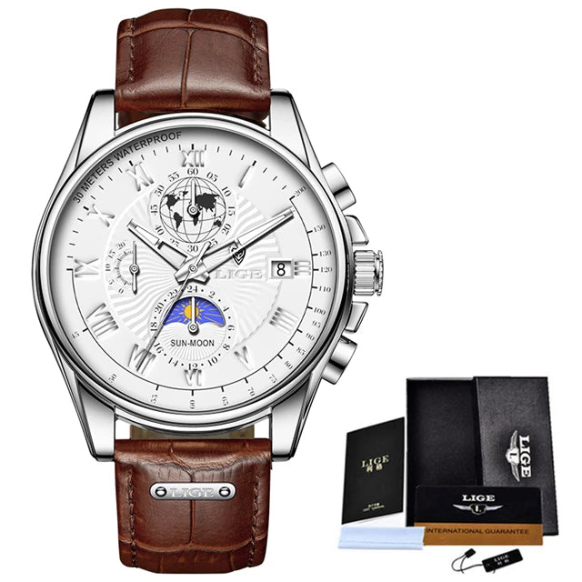 LIGE Executive Chronograph – Waterproof Classic Men’s Watch