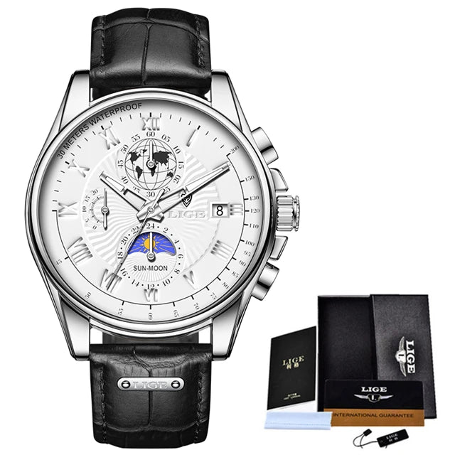 LIGE Executive Chronograph – Waterproof Classic Men’s Watch