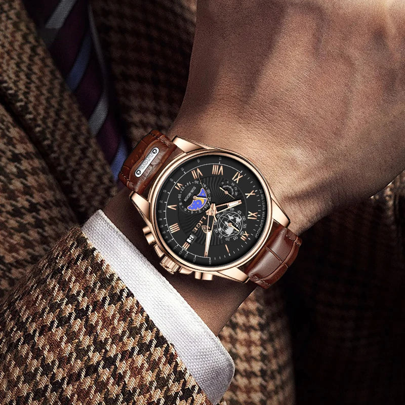 LIGE Executive Chronograph – Waterproof Classic Men’s Watch
