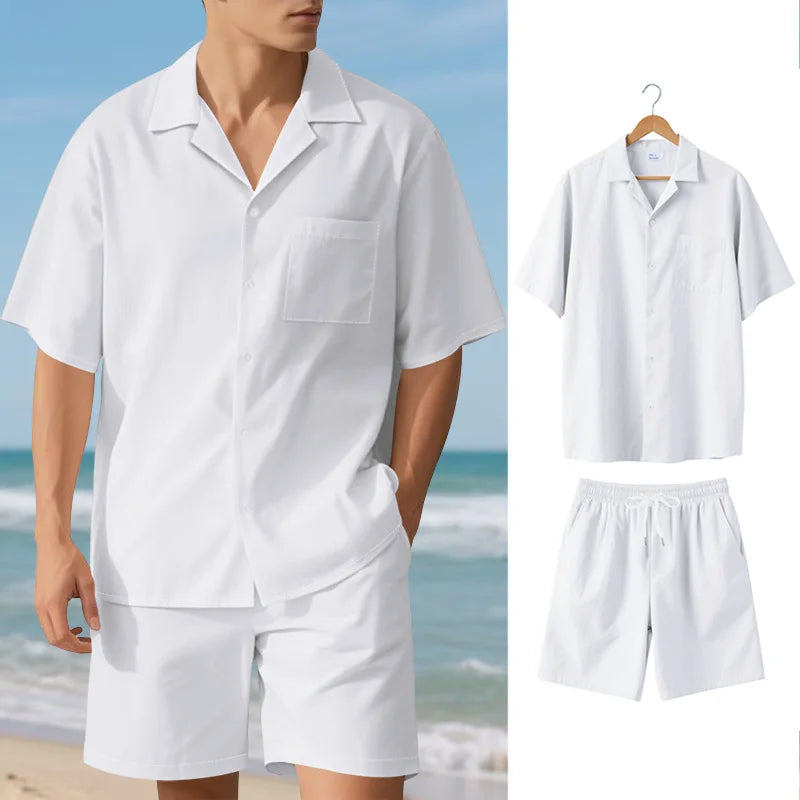 Capri Silk Set – Luxury Beachwear for Men