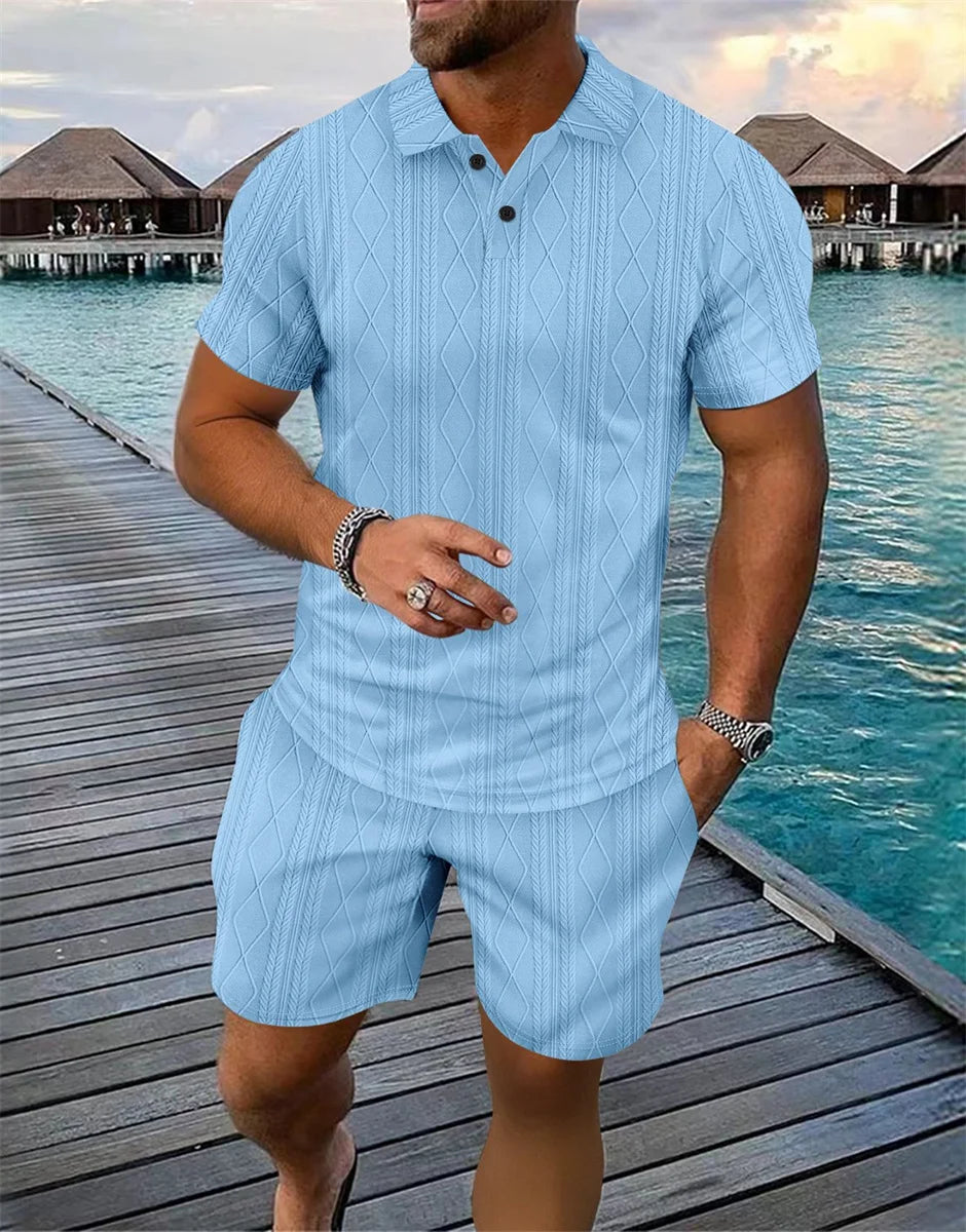 Capri Set – Casual Polo & Tailored Shorts
