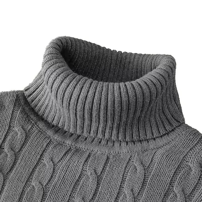 Oxford Rollneck Knit – Wool Blend Autumn Jumper