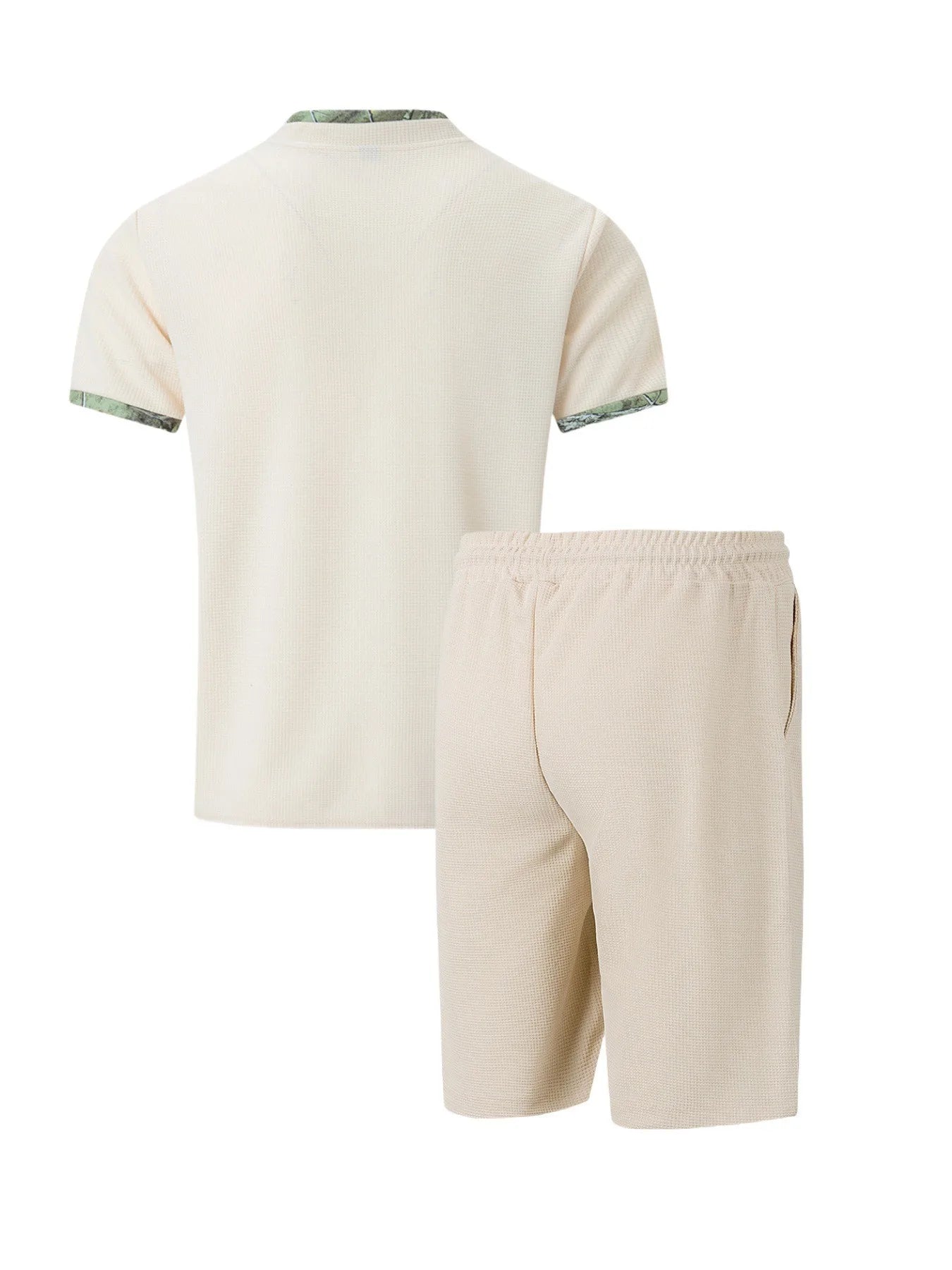 Belgravia Waffle Set – Zip Polo & Soft Shorts