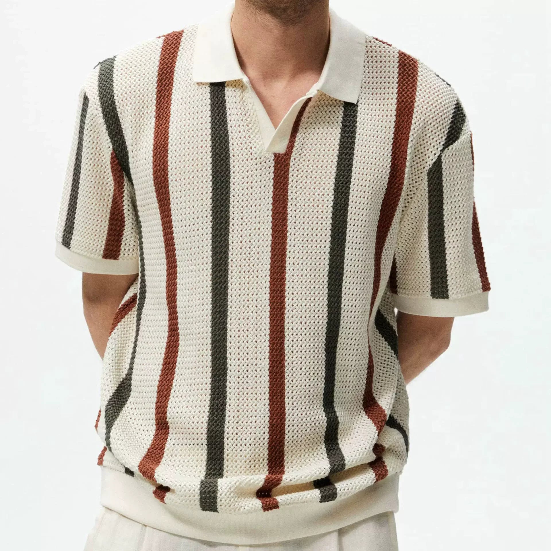 Mayfair Vintage Polo – Striped Navy