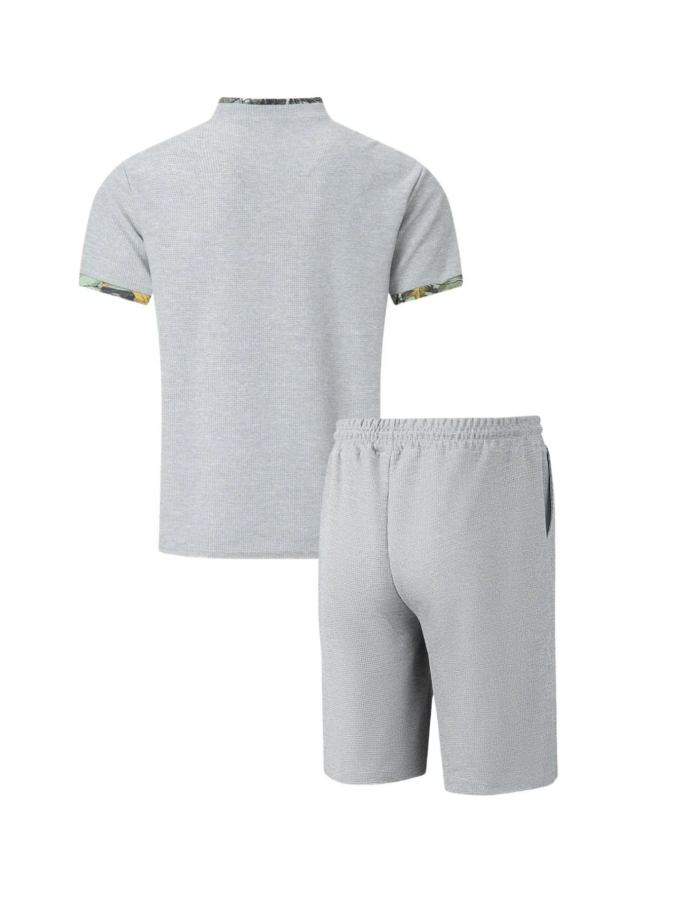 Belgravia Waffle Set – Zip Polo & Soft Shorts