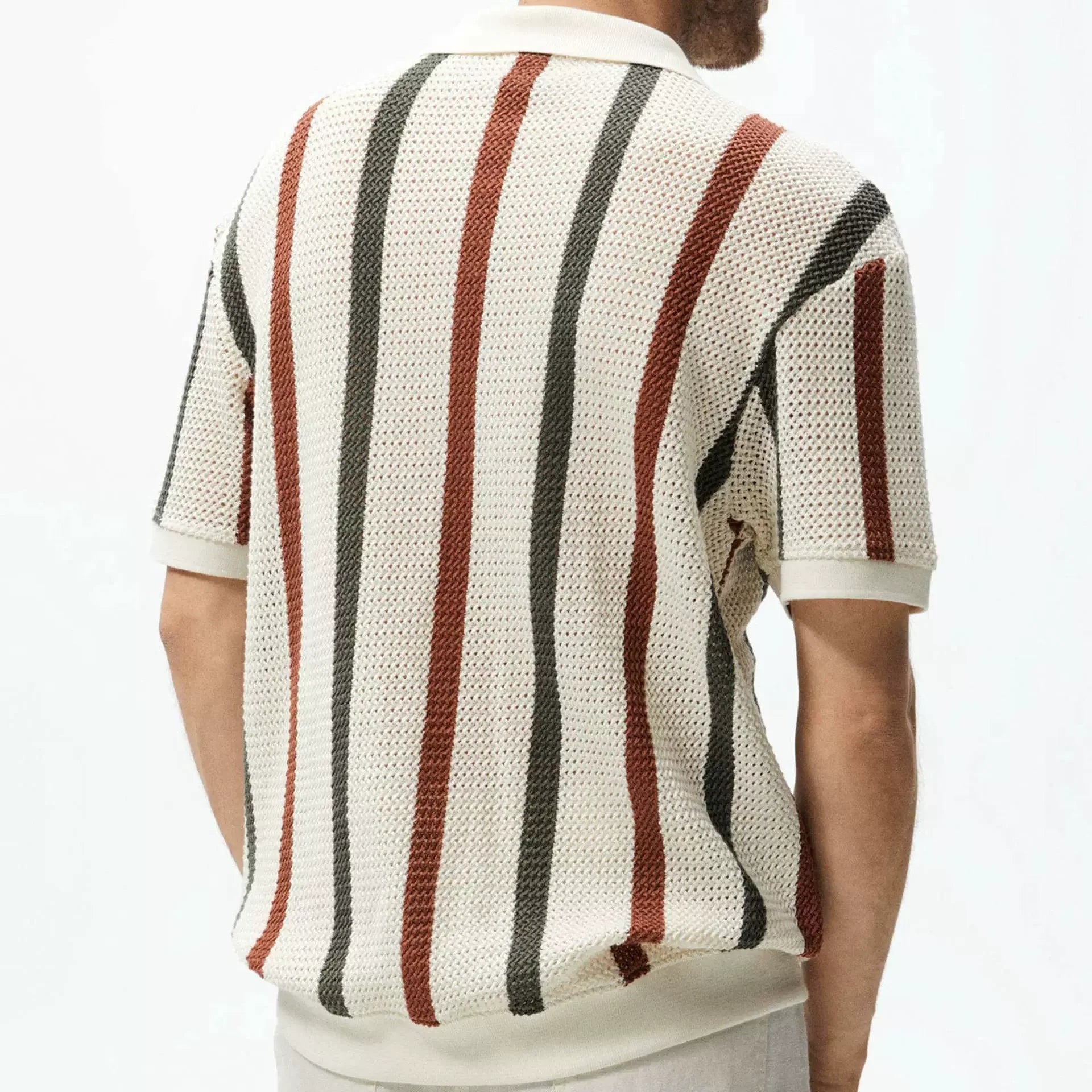 Mayfair Vintage Polo – Striped Navy