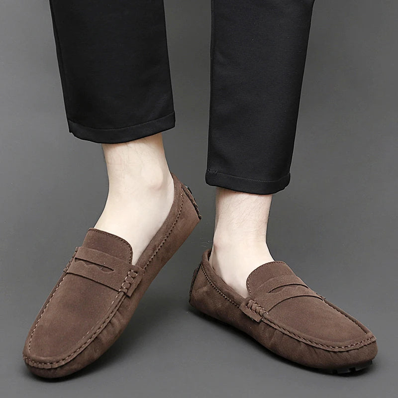Ascot Driving Loafers – Midnight Brown