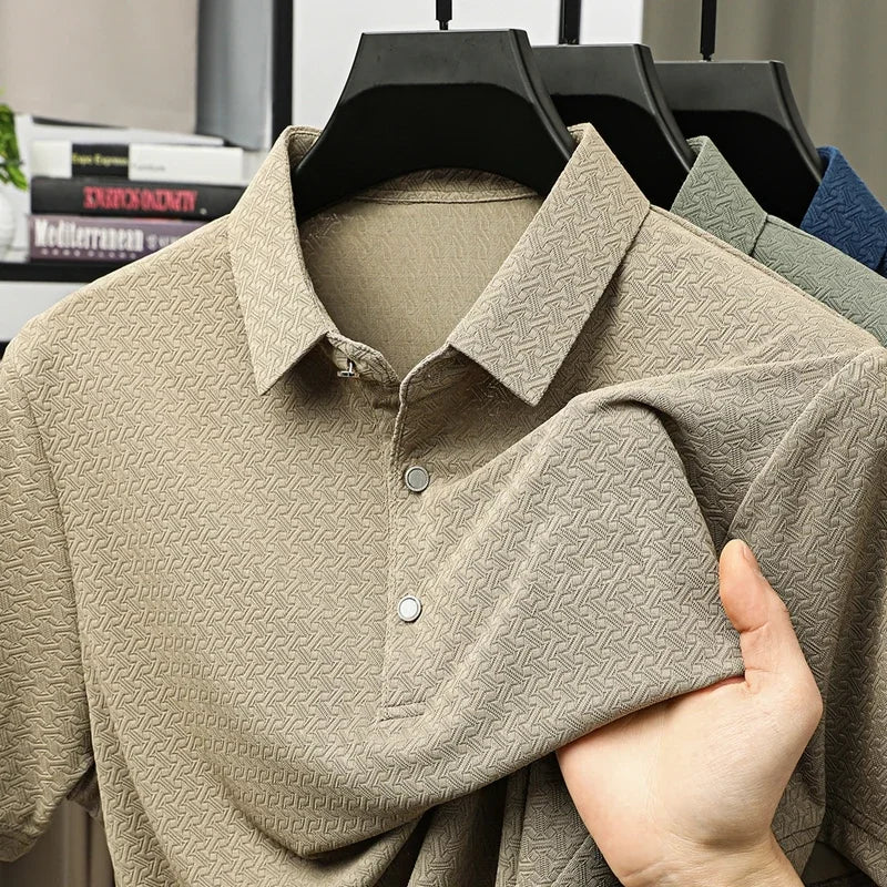 Jacquard Heritage Tee – Ivory Blend