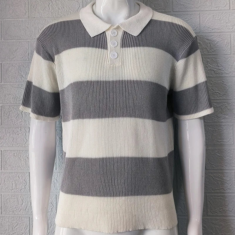 Portofino Striped Polo Tee
