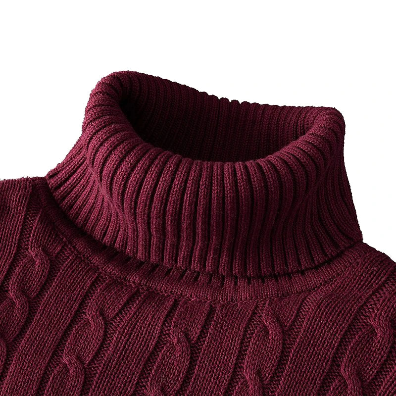 Oxford Rollneck Knit – Wool Blend Autumn Jumper
