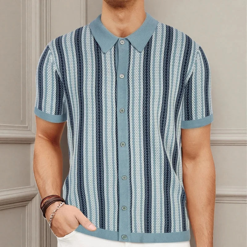 Ascot Knit Polo