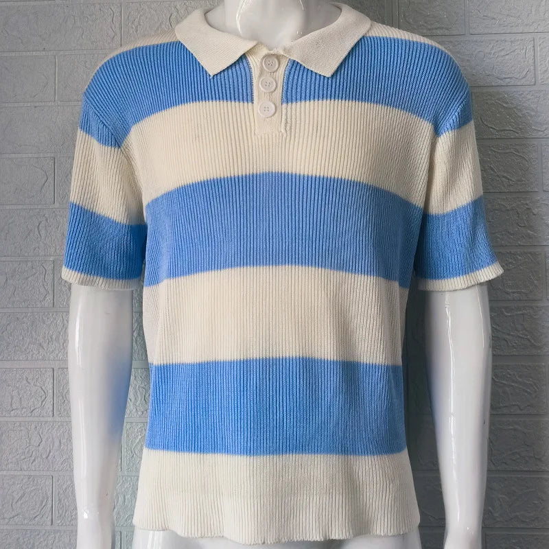 Portofino Striped Polo Tee