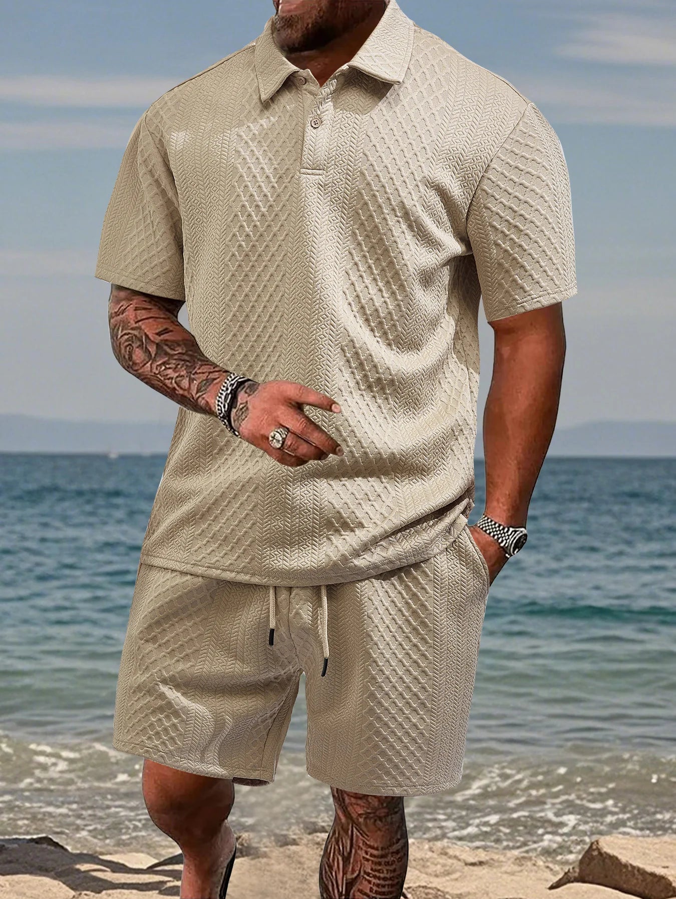 Hampton Summer Set – Heavy-Duty Linen Shirt & Shorts
