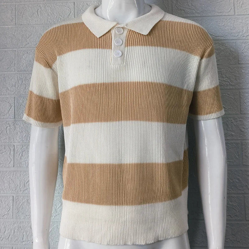 Portofino Striped Polo Tee
