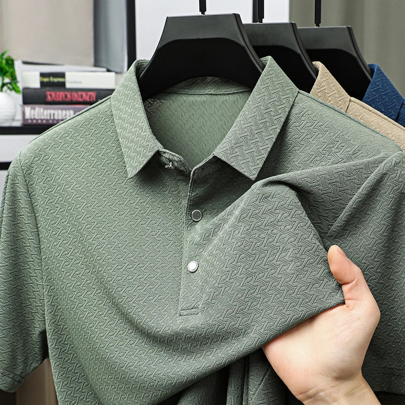Jacquard Heritage Tee – Ivory Blend